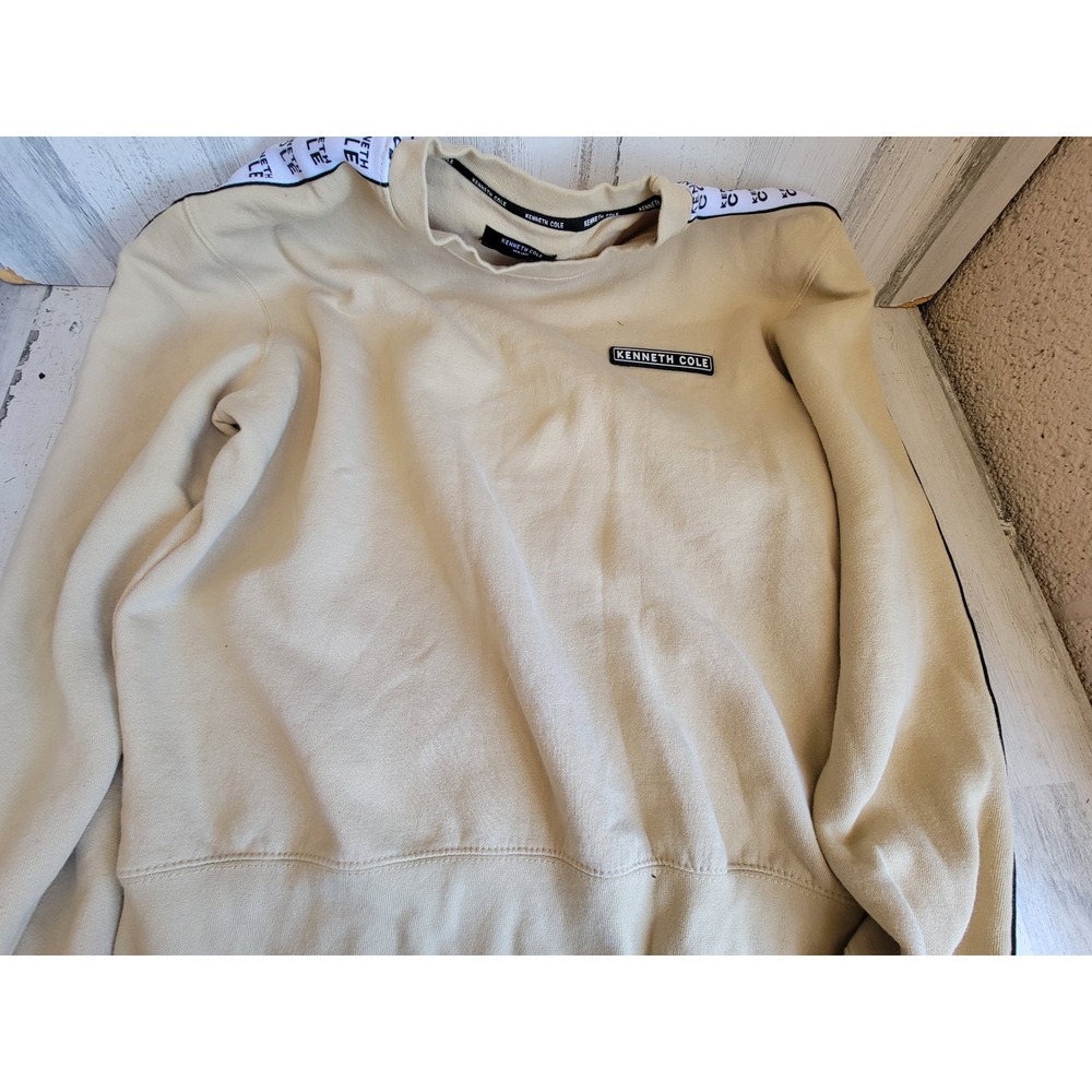 Kenneth Cole XL? Long sleeve pullover tan sweater unisex apparel home decor men